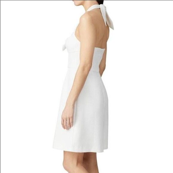 Trina Turk Manti Halter Dress Size 8 White Textured NEW $168 - Picture 7 of 11